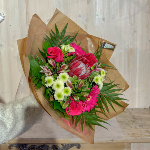 Bouquet "Effet" Rose <br> Réf : T012