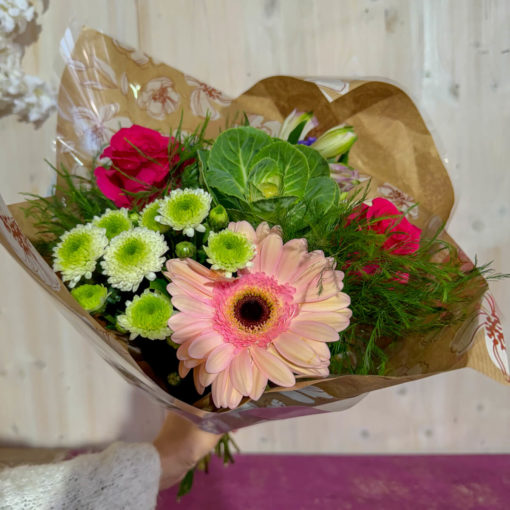 Bouquet longues tiges "Tons roses"  Réf : BS005