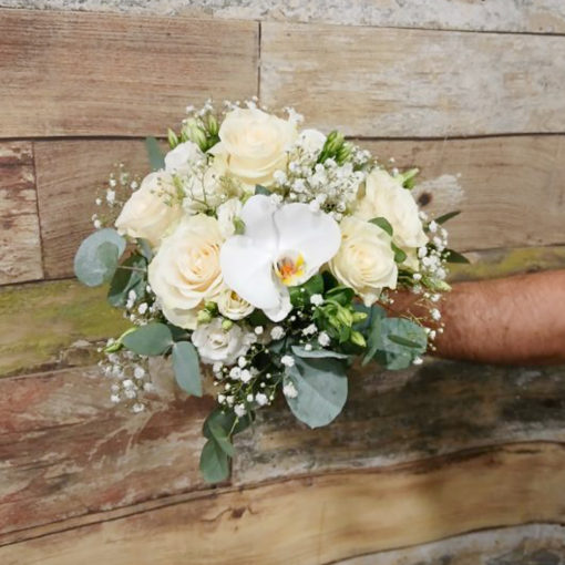 Bouquet de la mariée «  Orchidées & Roses» <br>Réf : BM007 – Image 2