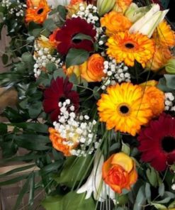 Dessus de cercueil « Couleurs Vives Orangé » <br> Réf : DC005