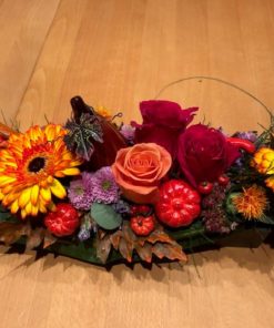 Arrangement de table "Orange saison automne"  Réf : BS010