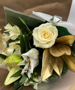 Bouquet de Noel long Rose&Lys  <br> Ref : BQN010