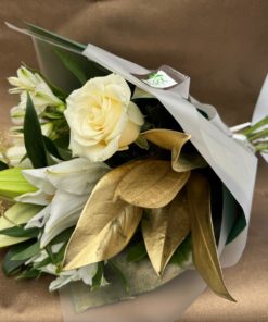 Alternative view of Bouquet de Noel long Rose&Lys  <br> Ref : BQN010