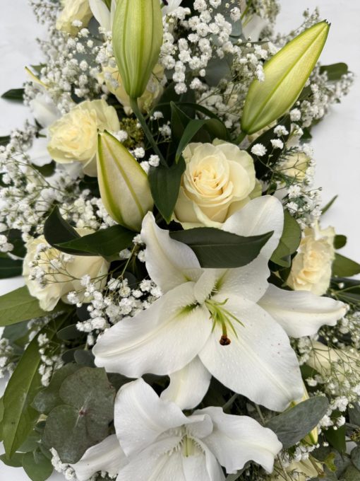Dessus de cercueil Blanc <br> Réf : DC008 – Image 2