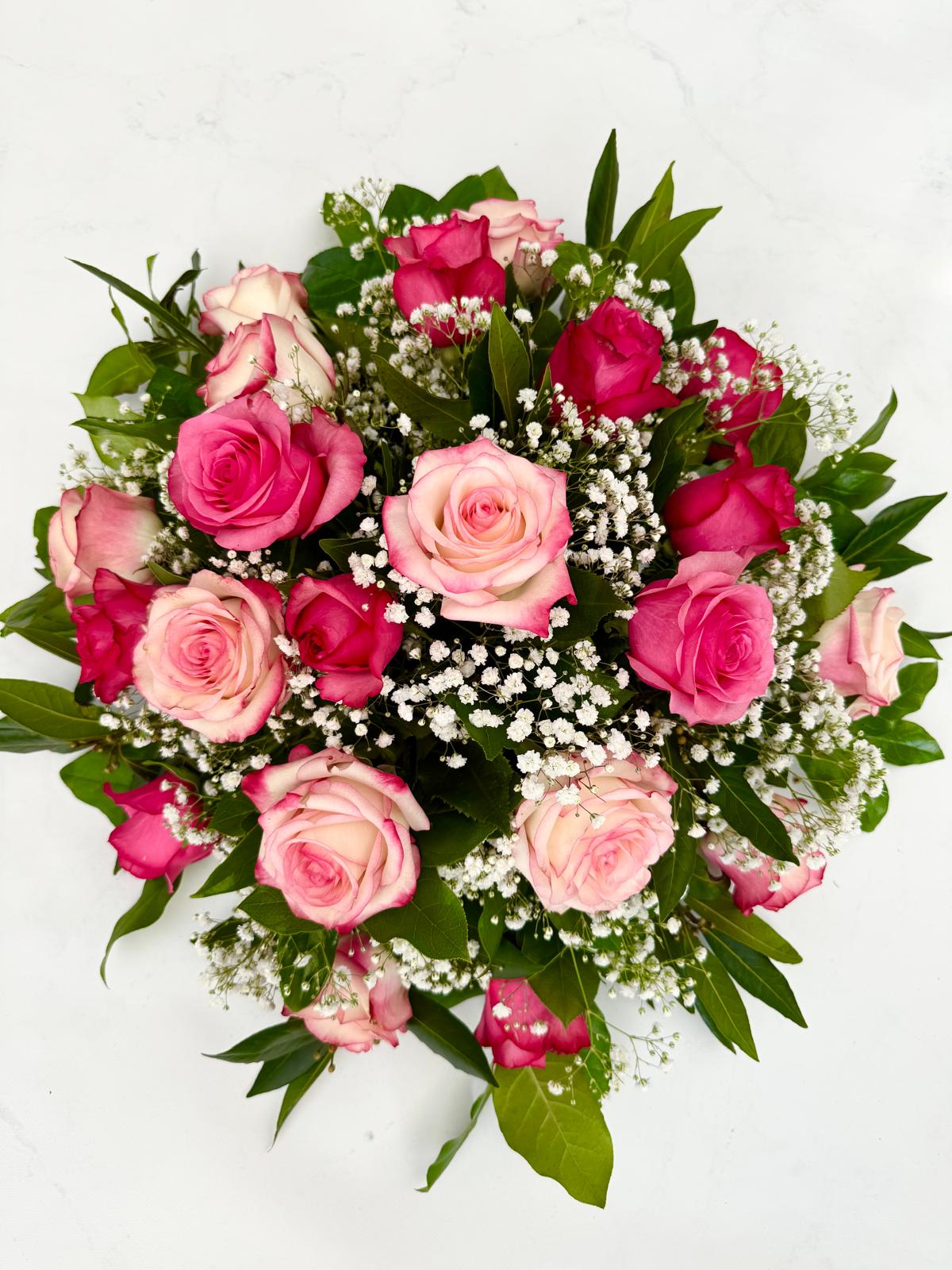 Gerbe Rose camaieu <br>DFC003