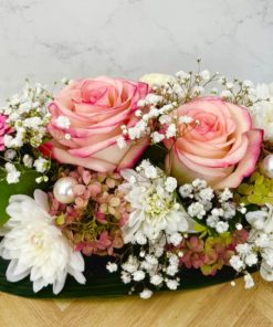 Arrangement Table Rose & Perles <br>AT007