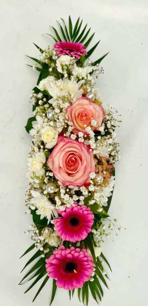 Arrangement Table Rose & Perles <br>AT007 – Image 2